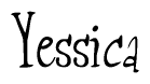 The image is a stylized text or script that reads 'Yessica' in a cursive or calligraphic font.