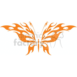 graphic butterfly in orange vinyle ready clipart. Commercial use image # 368327
