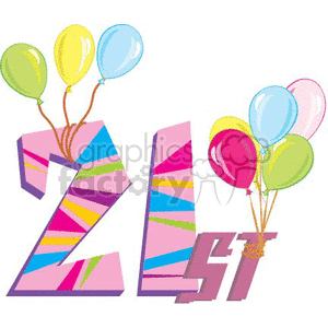 birthday birthdays anniversary anniversaries celebration celebrate balloon balloons 21st 21
