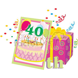 birthday birthdays anniversary anniversaries celebration celebrate 40 40th present presents gift gifts