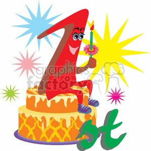 1st birthday clipart. Royalty-free image # 369116
