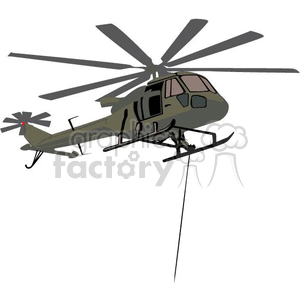 clipart - Military helicopter.