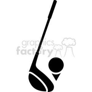 golf club and golfball clipart.