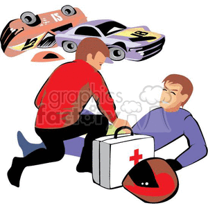driver fainted clipart. Commercial use image # 370048