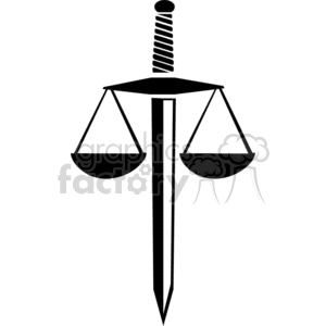 sword of justice clipart. Commercial use image # 370128