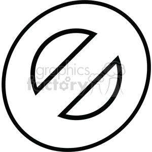 cancel no 001 clipart. Commercial use image # 370138