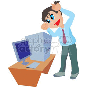 Guy so mad he is pulling his hair out clipart.