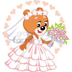 bride teddy bear clipart. Royalty-free image # 370173
