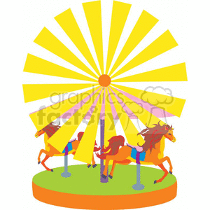 carousel horse010 clipart. Royalty-free image # 370203