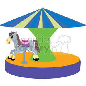carousel horse005 clipart. Royalty-free image # 370213