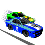 Animated racing cars. clipart. Royalty-free image # 370339