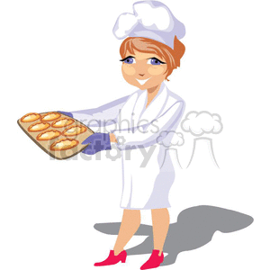 people occupations work working clip art food chef cooking cook baker bakery dessert female