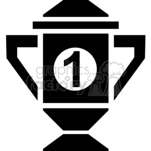 1st place trophy clipart. Commercial use image # 370632