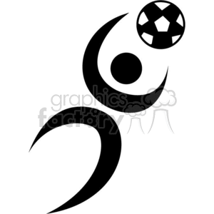 vector clip art vinyl-ready cutter black white sport sports soccer ball player players cartoon playing logo symbols designs element goalkeeper logo