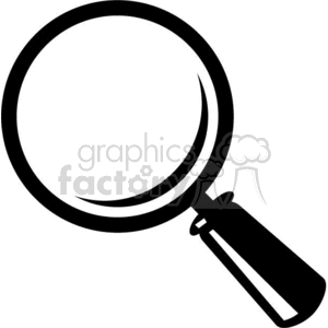 simple magnifying glass clipart. Commercial use image # 370757