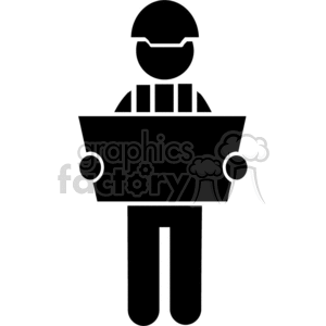 Construction worker clipart. Commercial use image # 370842