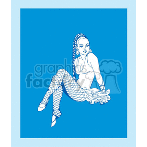 women posing clipart. Commercial use image # 371628