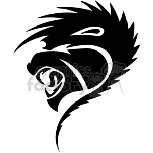 lion profile heraldry  clipart. Royalty-free image # 372470