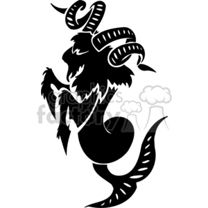 zodiac vector vinyl-ready vinyl+ready cutter black+white clip+art clipart images graphics vehicle tattoo tattoos art tribal capricorn sea-goat horoscope astrology