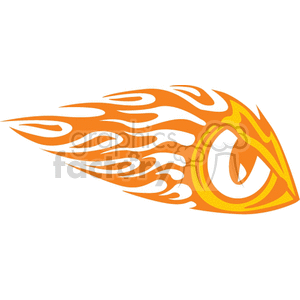 flaming eye design clipart. Commercial use image # 373173
