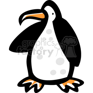 Cartoon Penguin clipart. Royalty-free image # 129148