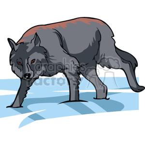 Wolf clipart. Commercial use image # 129188