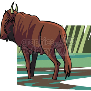 Bison clipart. Commercial use image # 129238