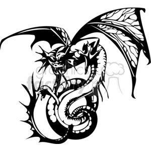 dragon dragons eps jpg png gif vector clipart images vinyl-ready vinyl ready cutter black white