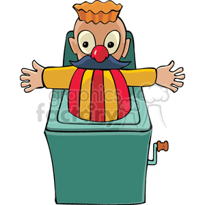 jack in the box toy toys  hldn010 Clip Art People Kids 