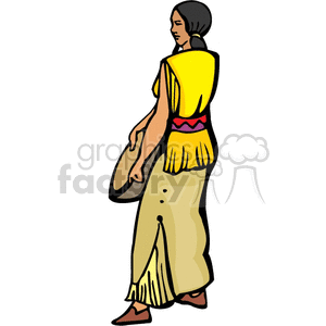 indian indians native americans western navajo baskets female vector eps jpg png clipart people gif