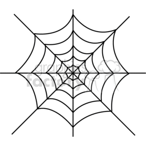 simple spider web clipart. Commercial use icon # 374410