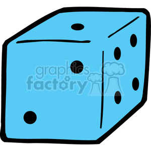 Blue Dice clipart. Royalty-free image # 374450