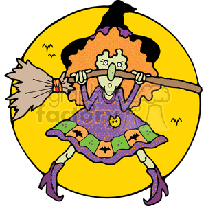 clipart - Wicked witch.