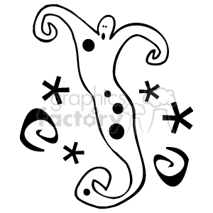 Scary whimsical ghost clipart. Commercial use image # 144770