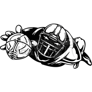 Football player 095 clipart. Commercial use image # 374644