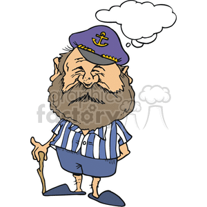 Boat captain clipart. Royalty-free image # 375019