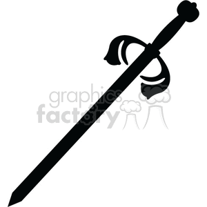 vinyl-ready vector sword swords black white weapons heraldry weapon