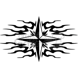 vinyl+ready decal decals tattoo tattoos design north star stars black+white