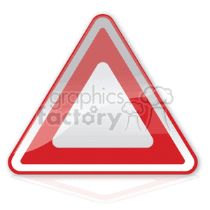 Red warning sign clipart. Royalty-free image # 376962