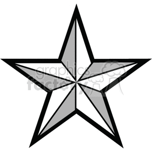 Bold Nautical star clipart. Royalty-free image # 376972