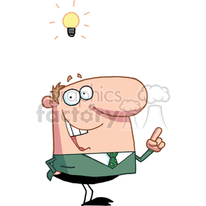 cartoon people characters comic funny vector idea business think thinking thought man lightbulb ideas smart