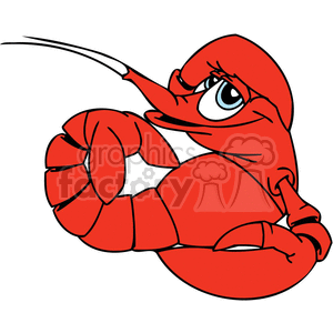 a lazy crayfish clipart. Royalty-free image # 377247
