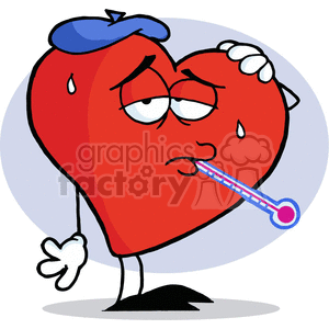 Sick heart clipart. Royalty-free image # 377510