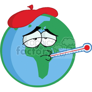 Sick Earth clipart. Royalty-free image # 377525