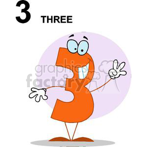 Happy Numbers 3 clipart. Commercial use image # 377941