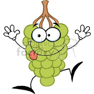 2869-Funny-Grapes-Cartoon-Character clipart. Royalty-free image # 380540