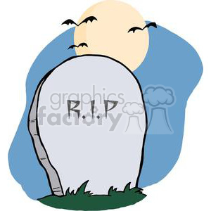 cartoon vector occassions funny Halloween October scary grave RIP tombstone tombstones
