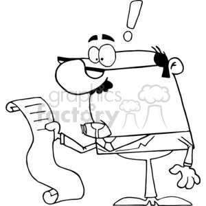cartoon vector occassions funny business work working people corporate corporations office accountant accountants black white