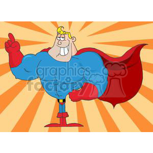 3412-Super-Hero clipart. Royalty-free image # 380985