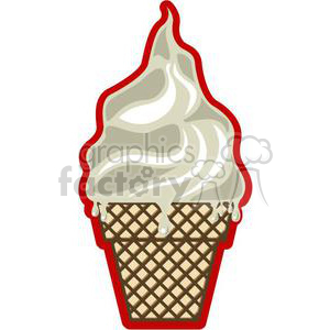 ice cream cone clipart. Royalty-free image # 381626